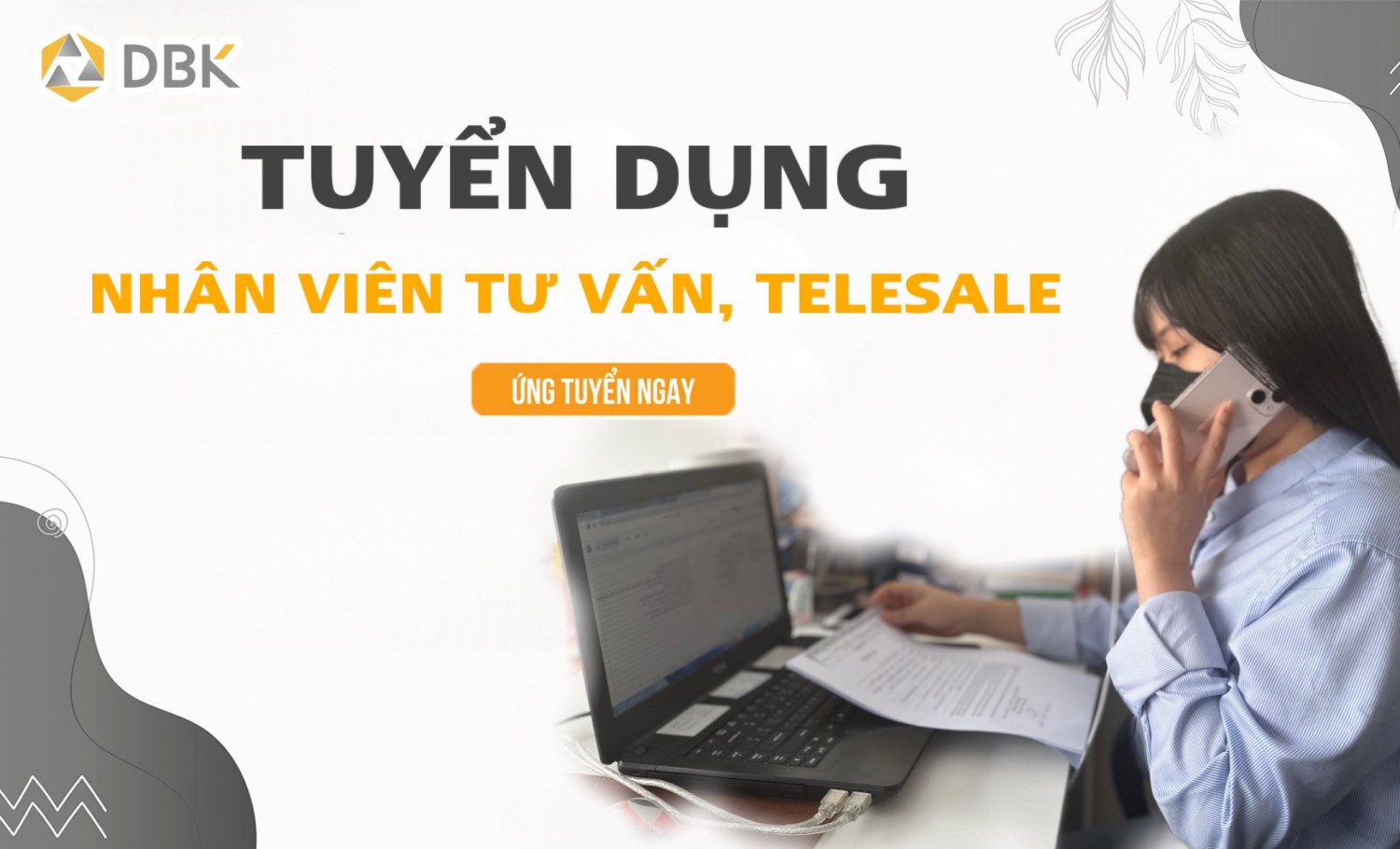 Tuyển dụng nhân viên tư vấn, telesale